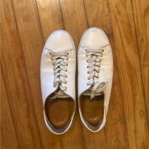 Sezane Cream Women’s leather Sneakers